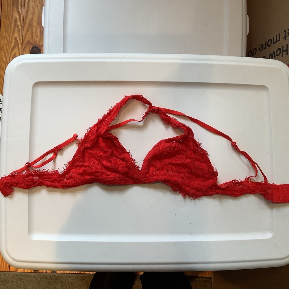 (Bin 6) Aerie string lace bralette, Size S